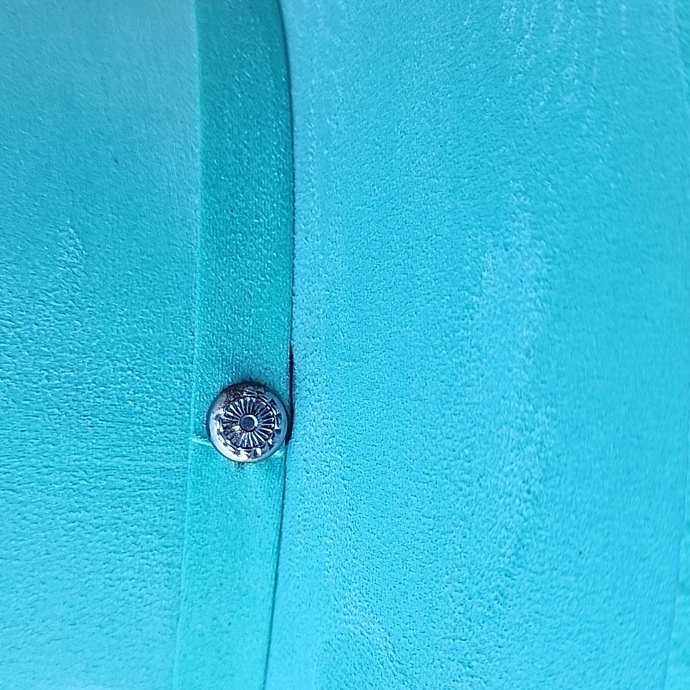 Royal Road Trading Company Teal Wide-Brim Suede Hat - Picture 7 of 7